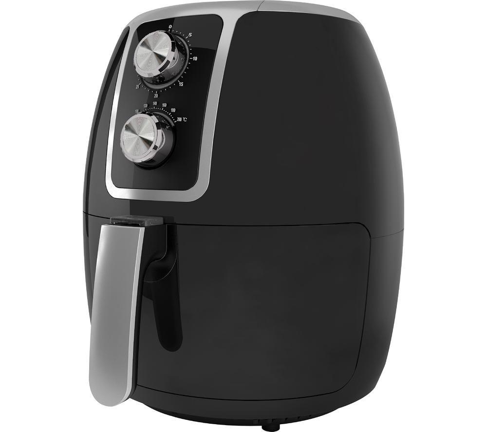 ABODE AAF3700 Air Fryer - Black & Chrome