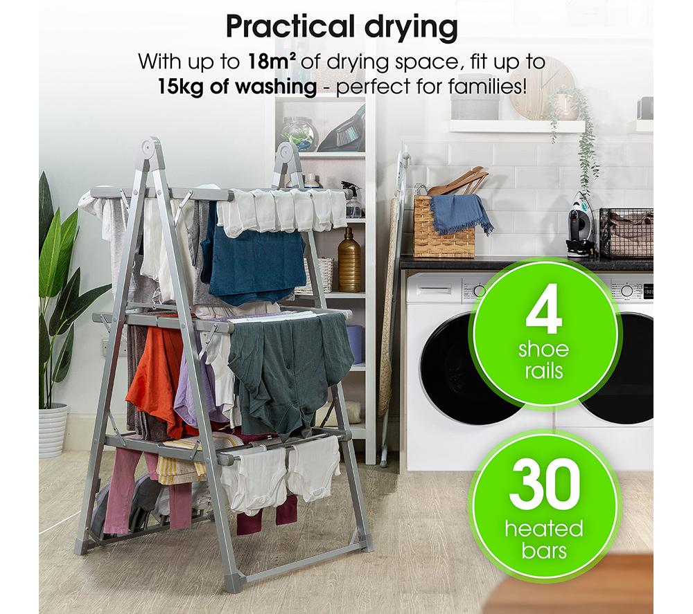 ABODE AECRD2002 Electric Clothes Dryer - Silver image number 5 of 9