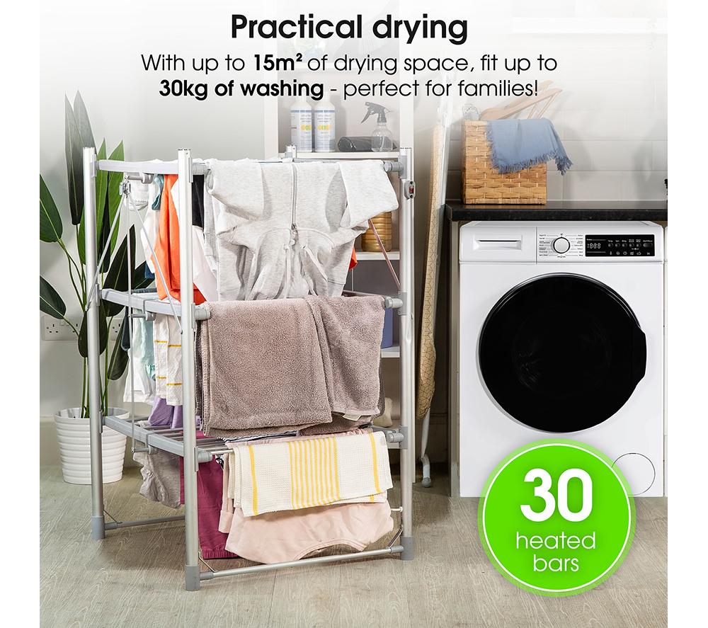 ABODE AECRD2003 Electric Clothes Dryer - Silver image number 5 of 9