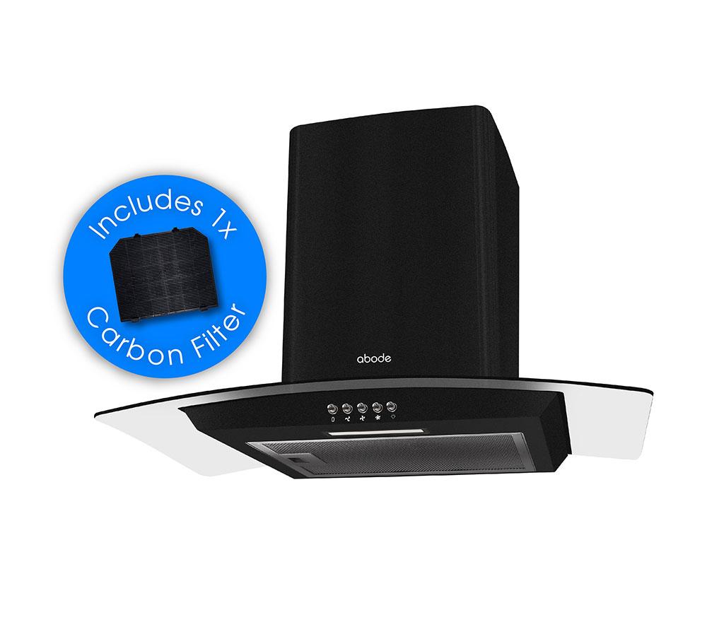 Abode Agch6031b Chimney Cooker Hood - Black, Black