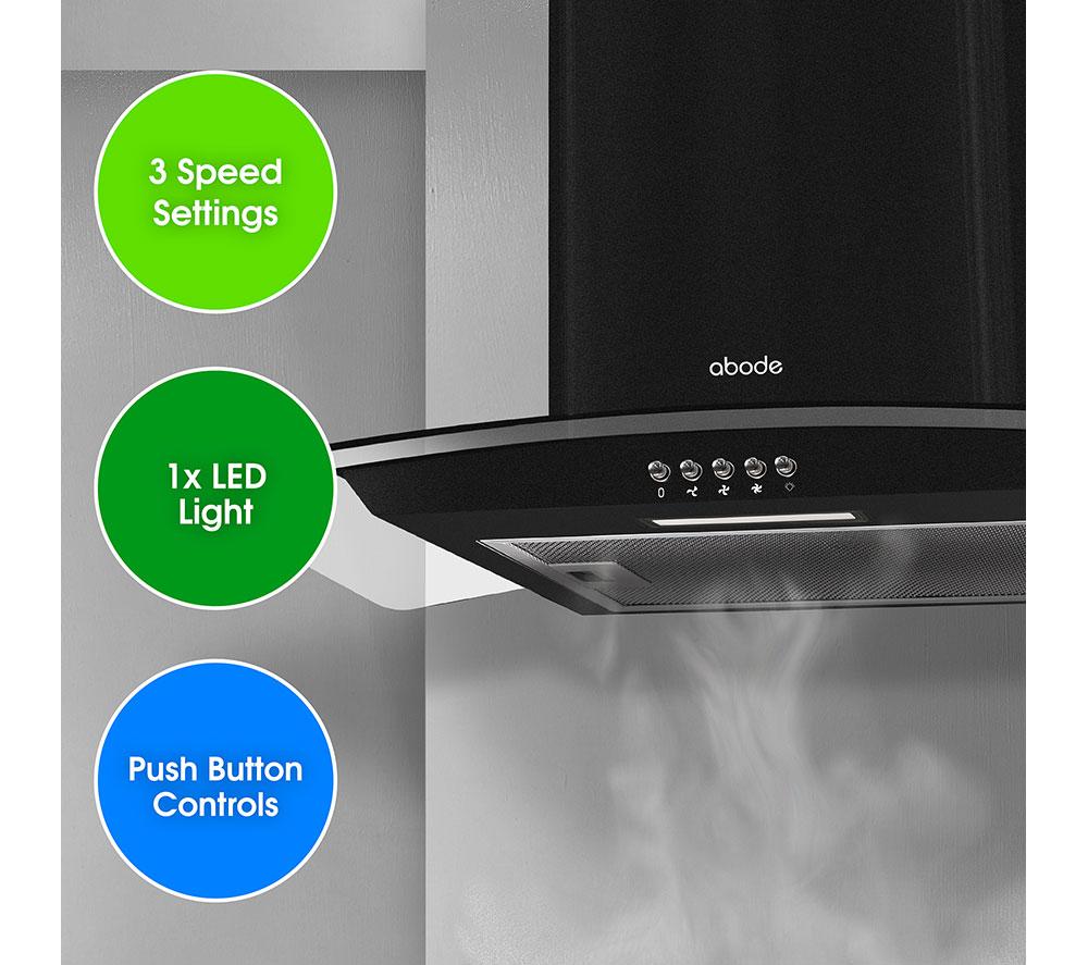 ABODE AGCH6031B Chimney Cooker Hood - Black image number 4 of 10