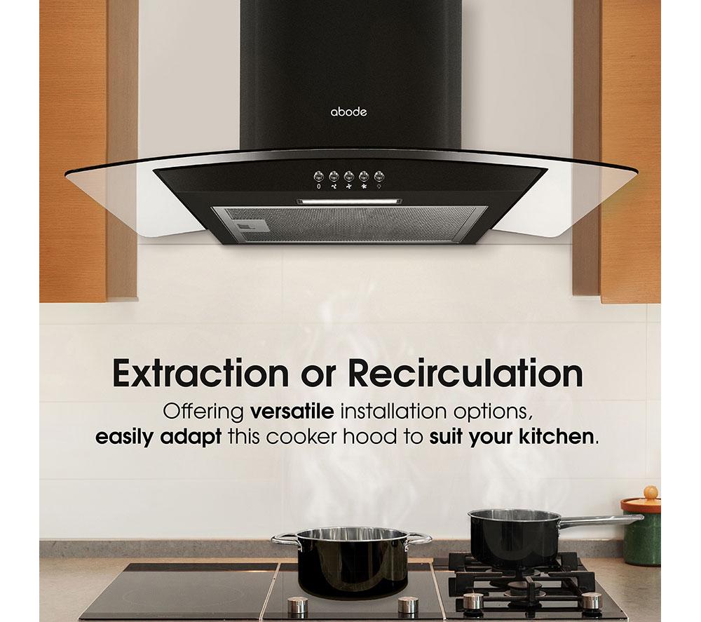 ABODE AGCH6031B Chimney Cooker Hood - Black image number 5 of 10