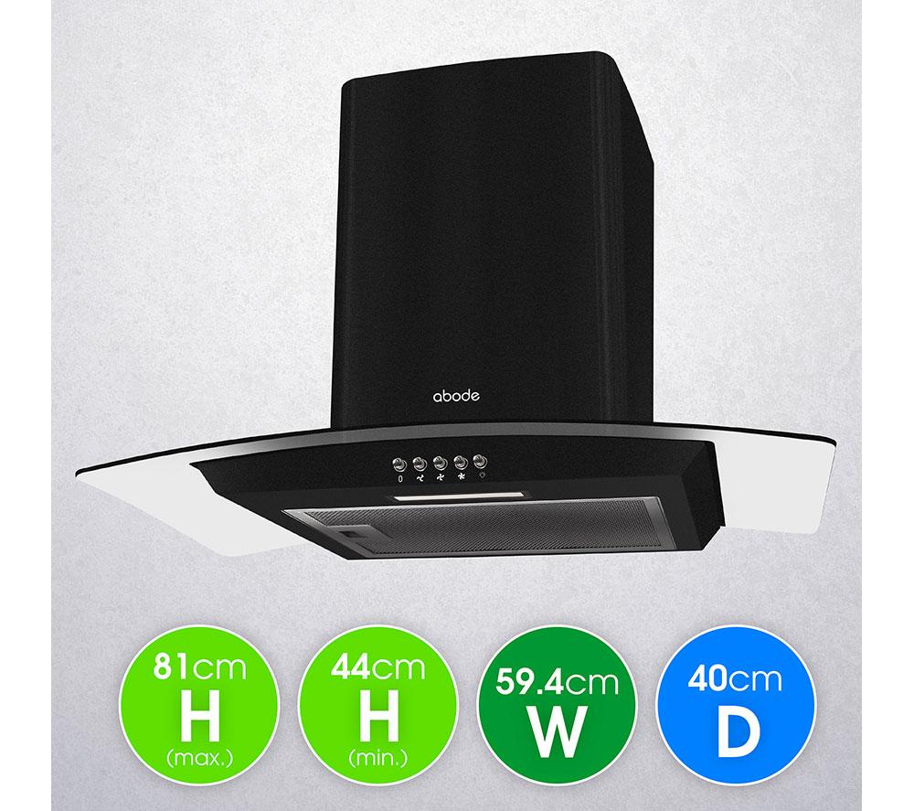 ABODE AGCH6031B Chimney Cooker Hood - Black image number 10 of 10