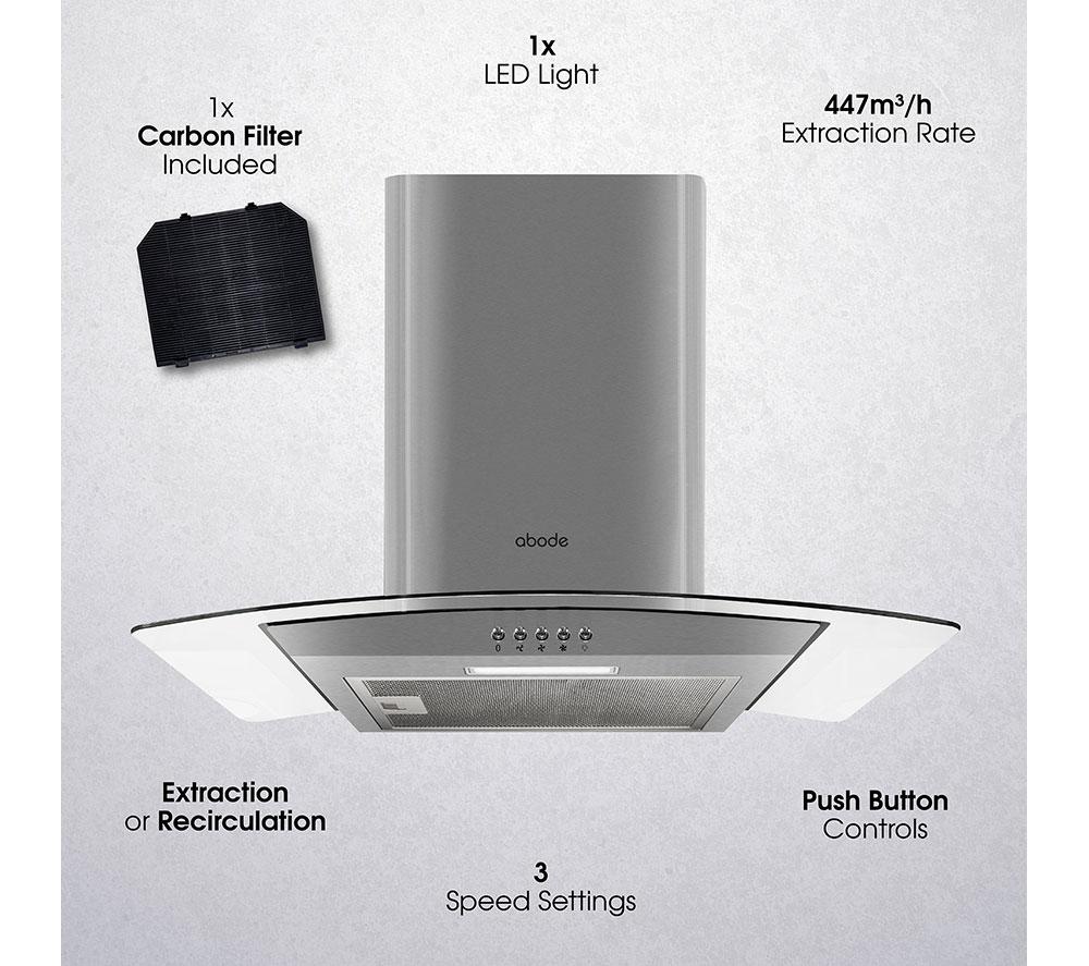 ABODE AGCH6031SS Chimney Cooker Hood - Stainless Steel image number 7 of 10