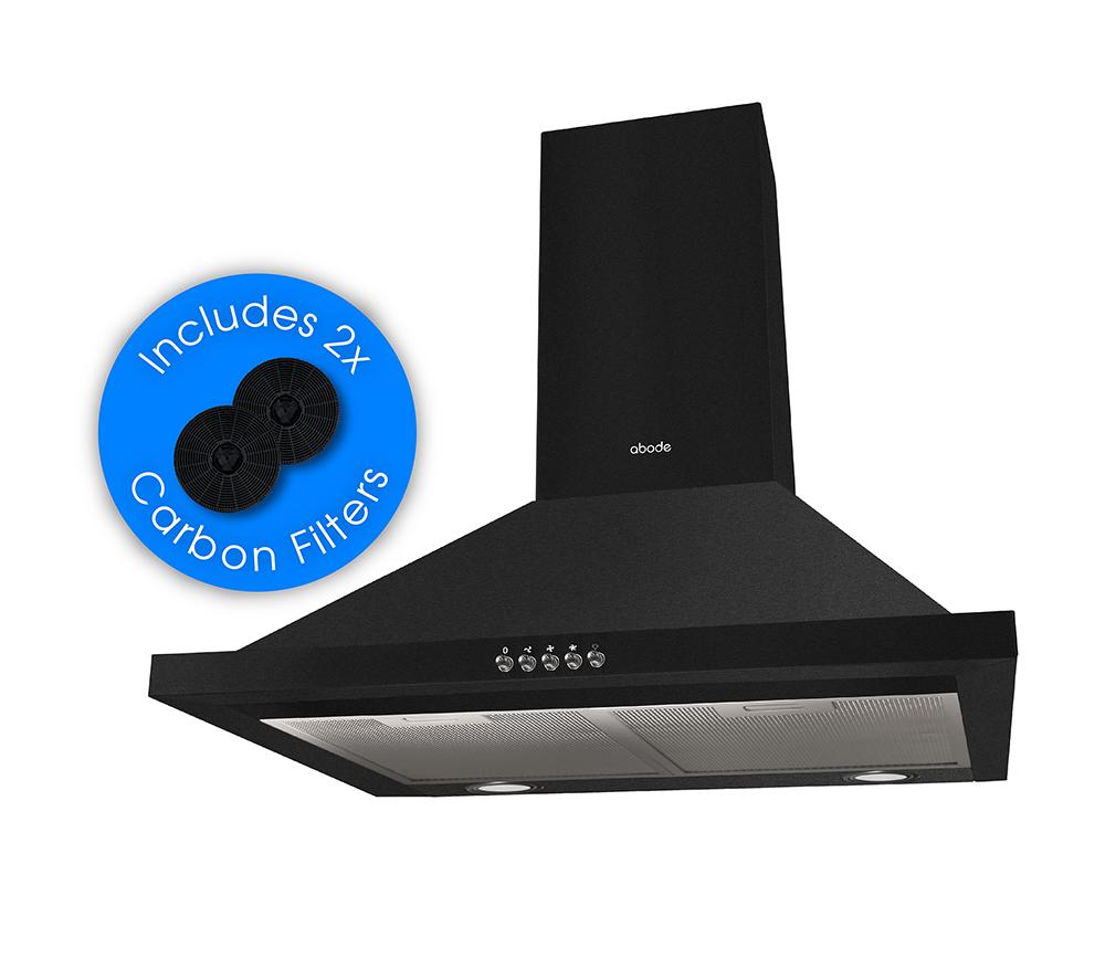 Abode Asch6031b Chimney Cooker Hood - Black, Black