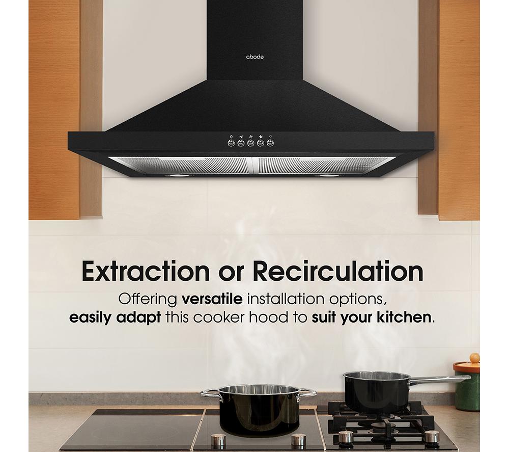 ABODE ASCH6031B Chimney Cooker Hood - Black image number 7 of 10