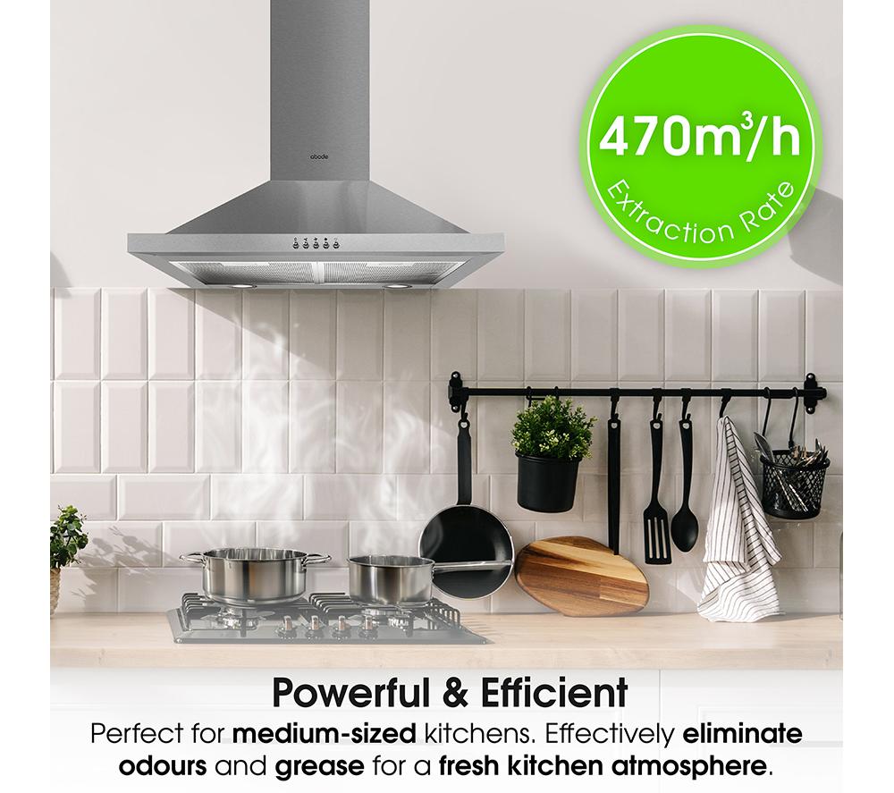 ABODE ASCH6031SS Chimney Cooker Hood - Stainless Steel image number 8 of 10