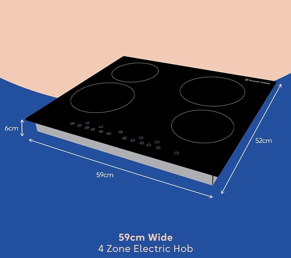 RUSSELL HOBBS RH60EH412B 59 cm Electric Ceramic Hob - Black image number 4 of 8