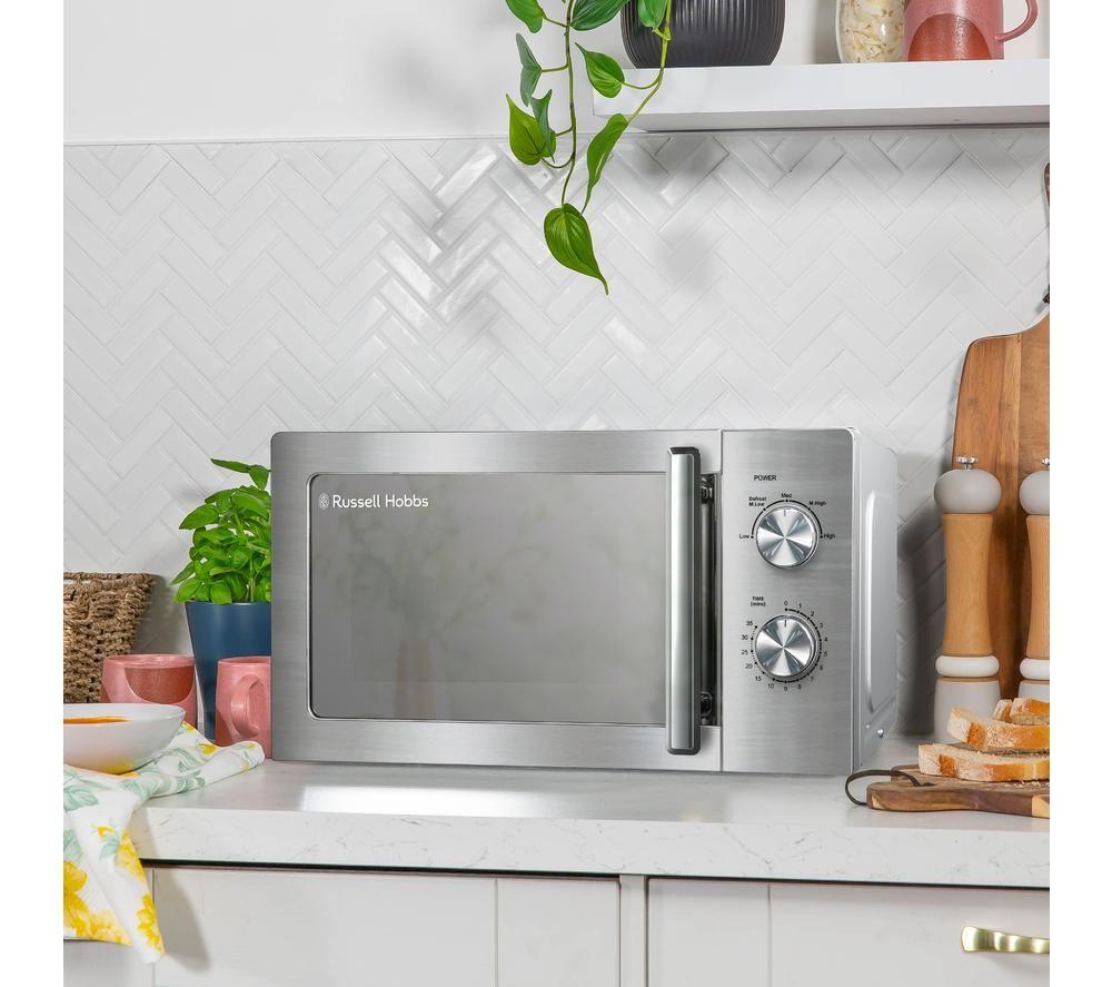 RUSSELL HOBBS RHMM827SS Compact Solo Microwave - Silver image number 5 of 8
