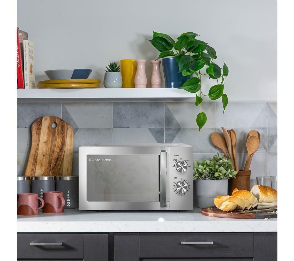RUSSELL HOBBS RHMM827SS Compact Solo Microwave - Silver image number 8 of 8