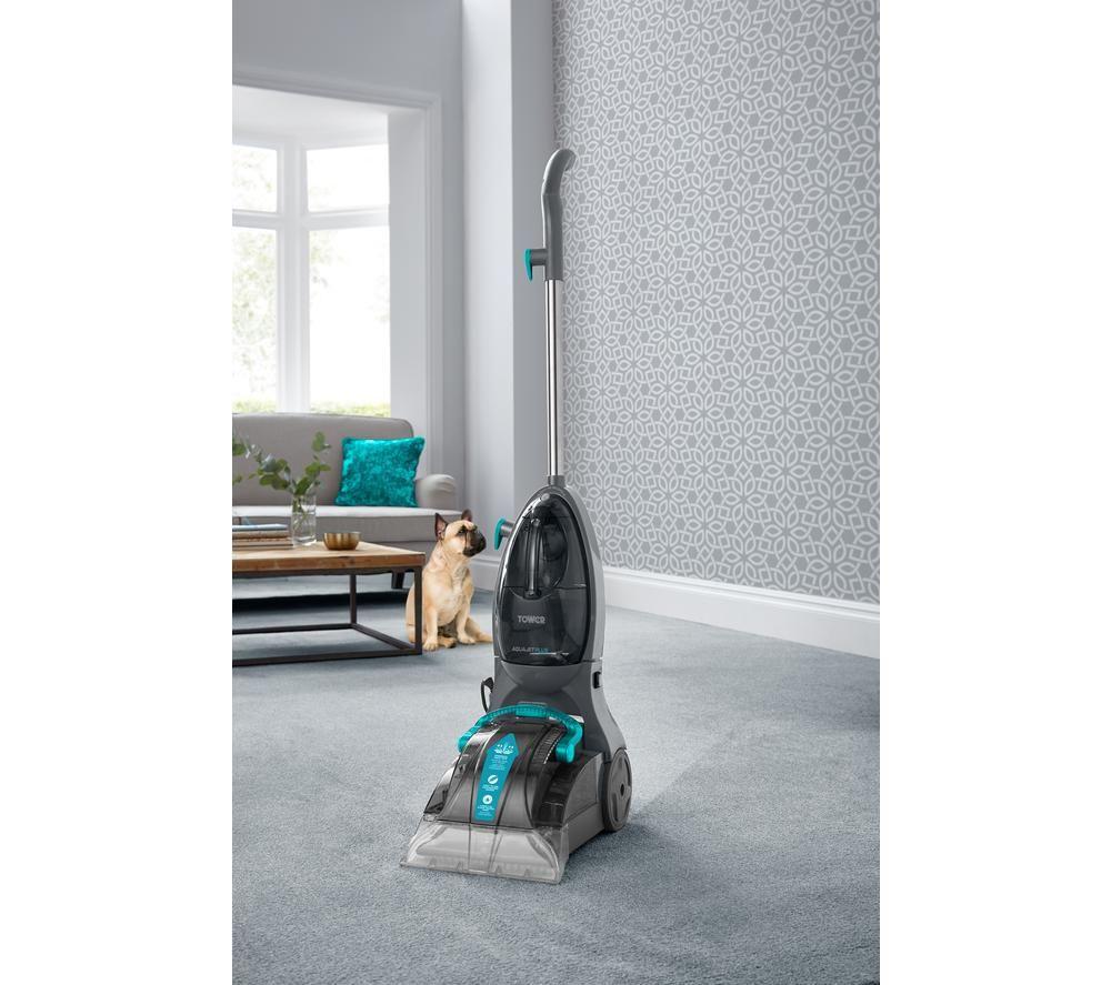 TOWER Aquajetplus T548002 Upright Carpet Cleaner - Blue & Grey image number 3 of 14