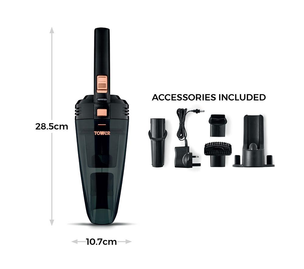 TOWER T127000BLG Handheld Vacuum Cleaner - Black & Rose Gold image number 6 of 9