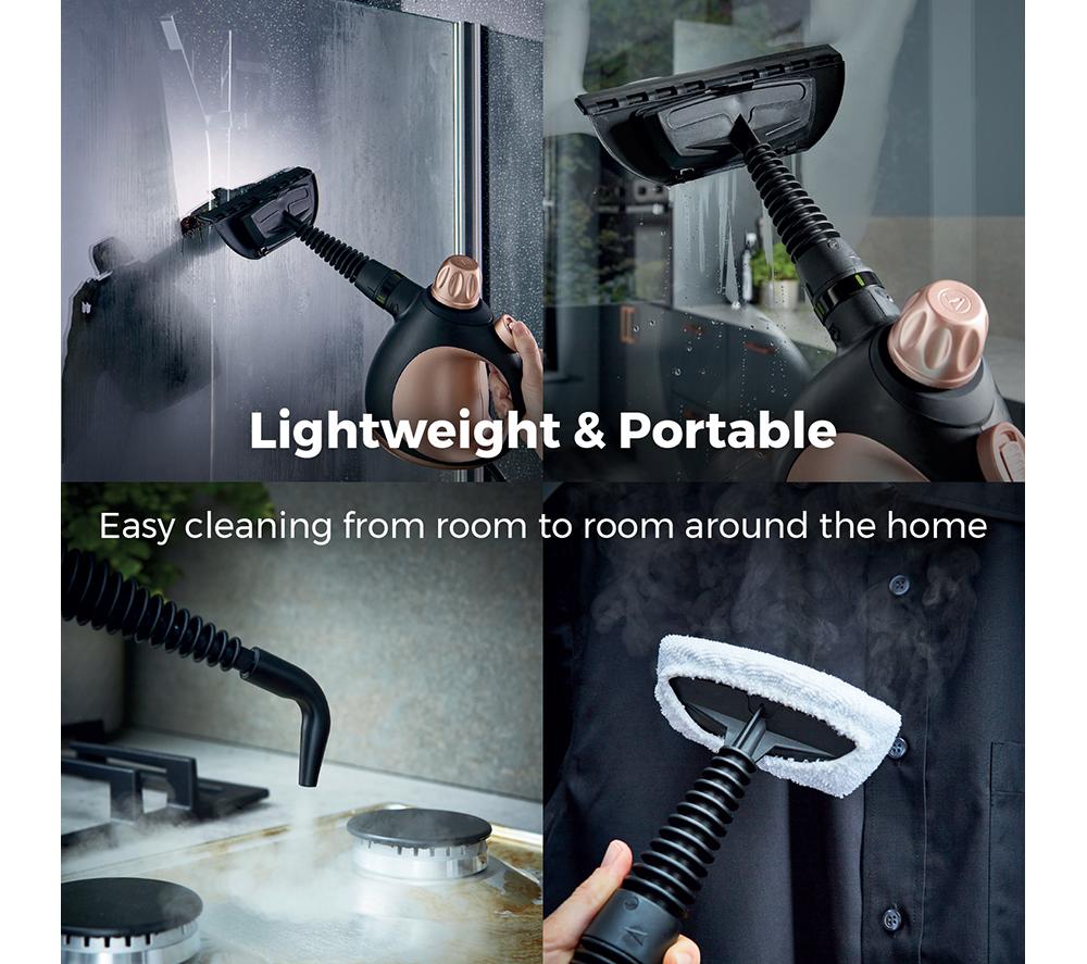 TOWER THS10 Handheld Steam Cleaner - Rose Gold & Black image number 4 of 12