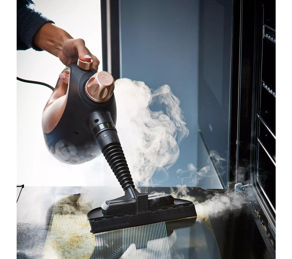 TOWER THS10 Handheld Steam Cleaner - Rose Gold & Black image number 12 of 12