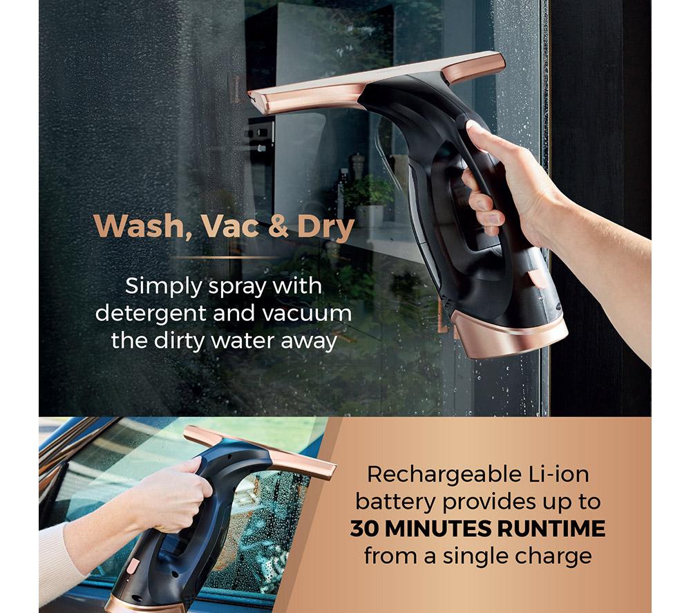 TOWER TWV10 Window Vacuum Cleaner - Rose Gold & Black image number 3 of 12