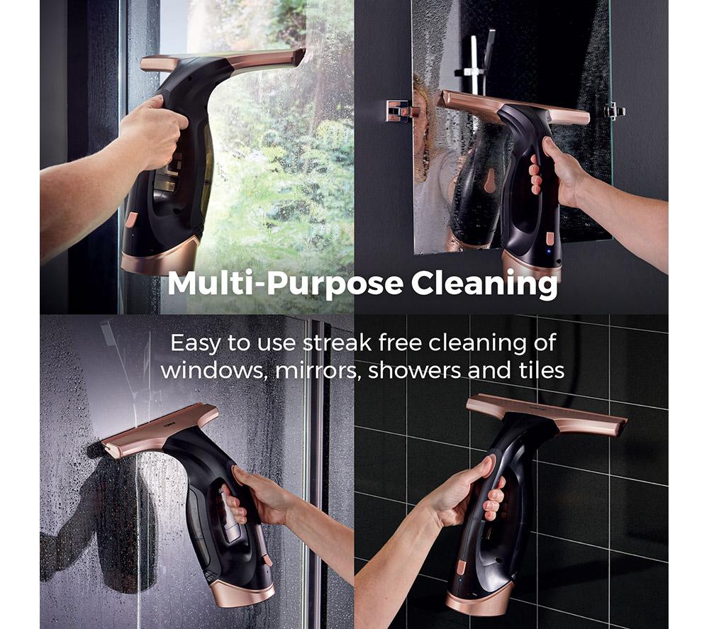 TOWER TWV10 Window Vacuum Cleaner - Rose Gold & Black image number 4 of 12