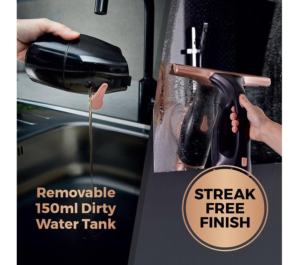 TOWER TWV10 Window Vacuum Cleaner - Rose Gold & Black image number 5 of 12