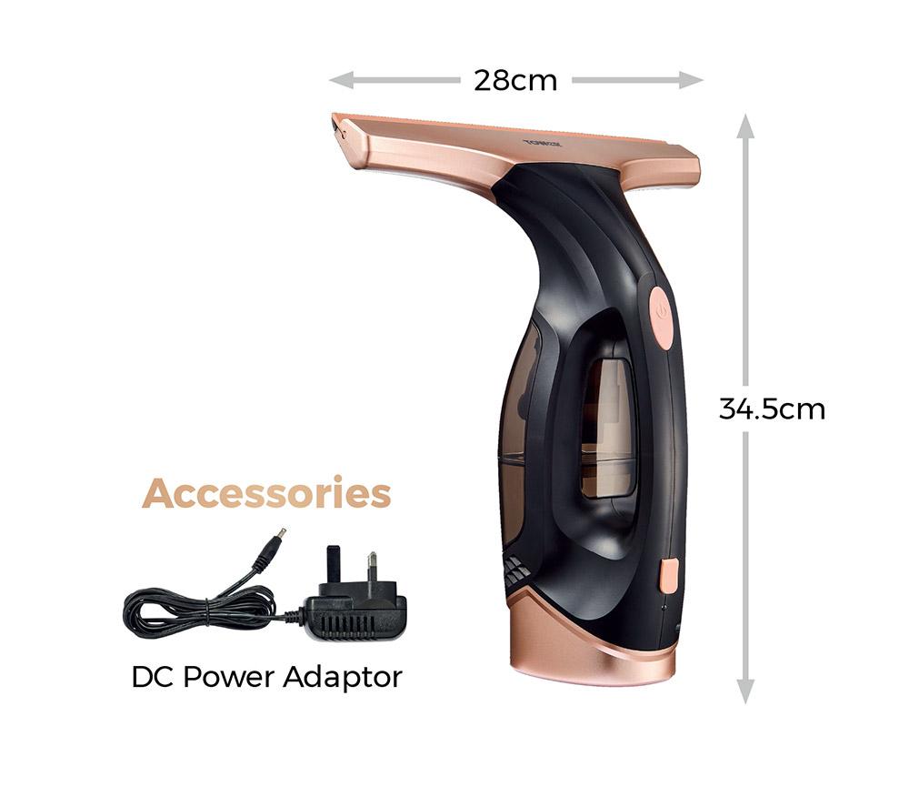 TOWER TWV10 Window Vacuum Cleaner - Rose Gold & Black image number 6 of 12