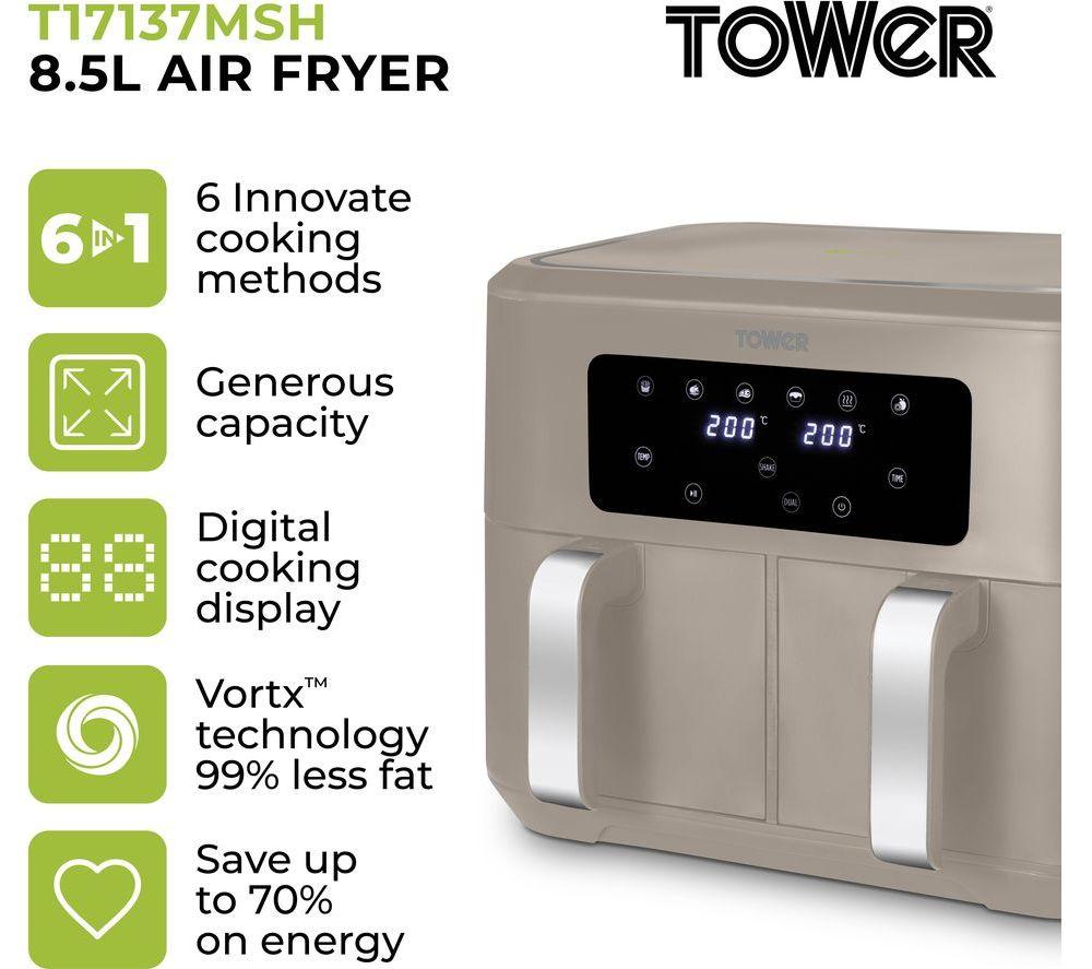 TOWER Vortx T17137 Air Fryer - Latte image number 2 of 10