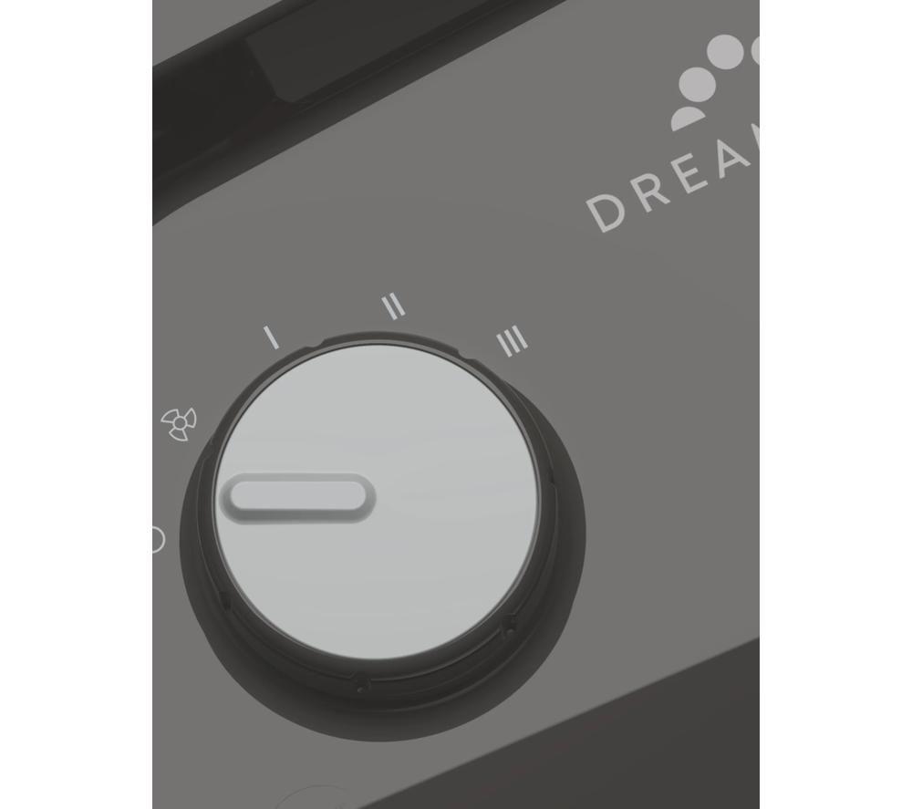 DREAMLAND Silent Power Comfort Portable Hot & Cool Fan Heater - Black image number 4 of 4