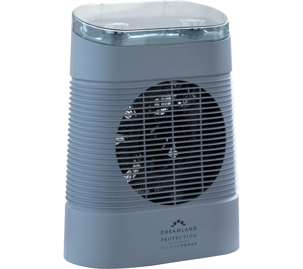 DREAMLAND Silent Power Protection Hot & Cool Fan Heater - Grey image number 4 of 5