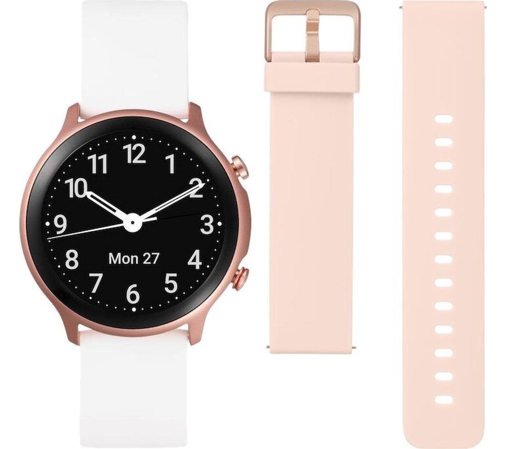 DORO 8370 Smart Watch - Pink & White, Pink,White