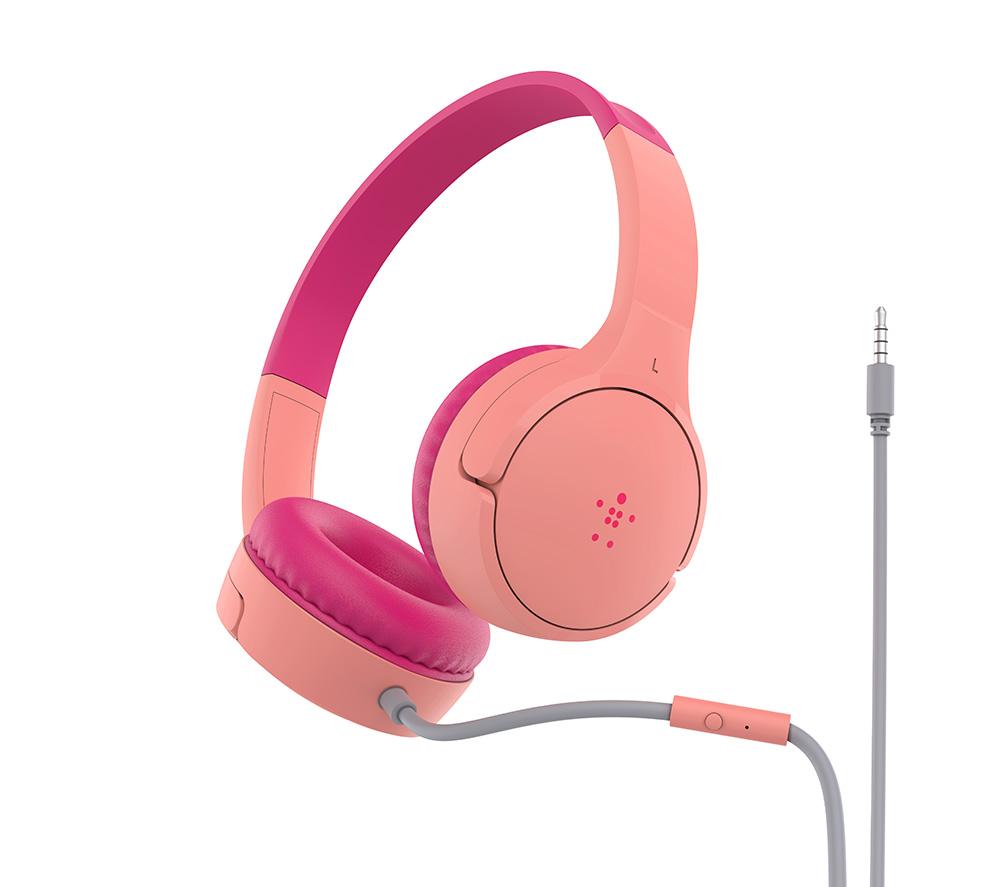 BELKIN SoundForm Mini AUD004BTPK Kids Headphones - Pink image number 3 of 7