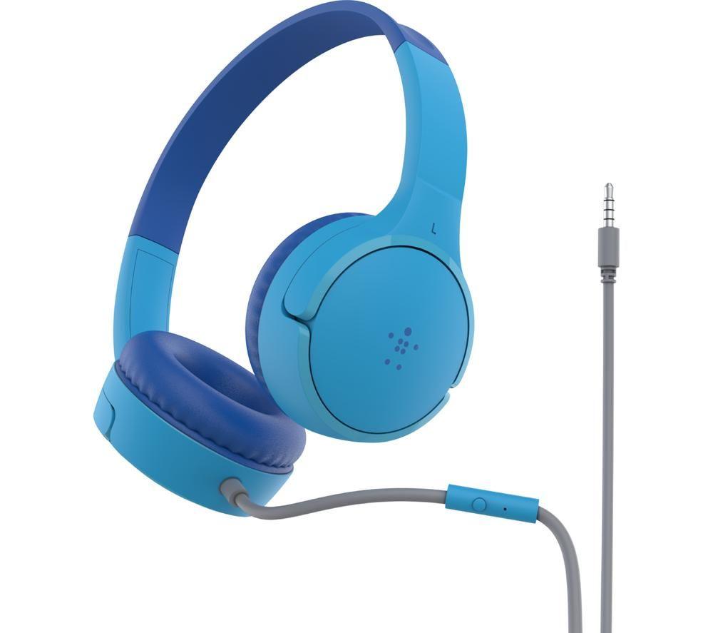 BELKIN SoundForm Mini AUD004BTBL Kids Headphones - Blue image number 3 of 9