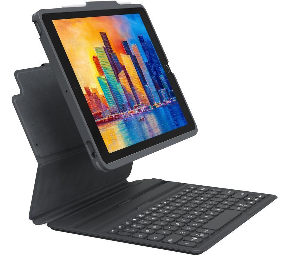 ZAGG Pro Keys 10.9 iPad Air Keyboard Folio Case - Black & Grey, Black,Silver/Grey