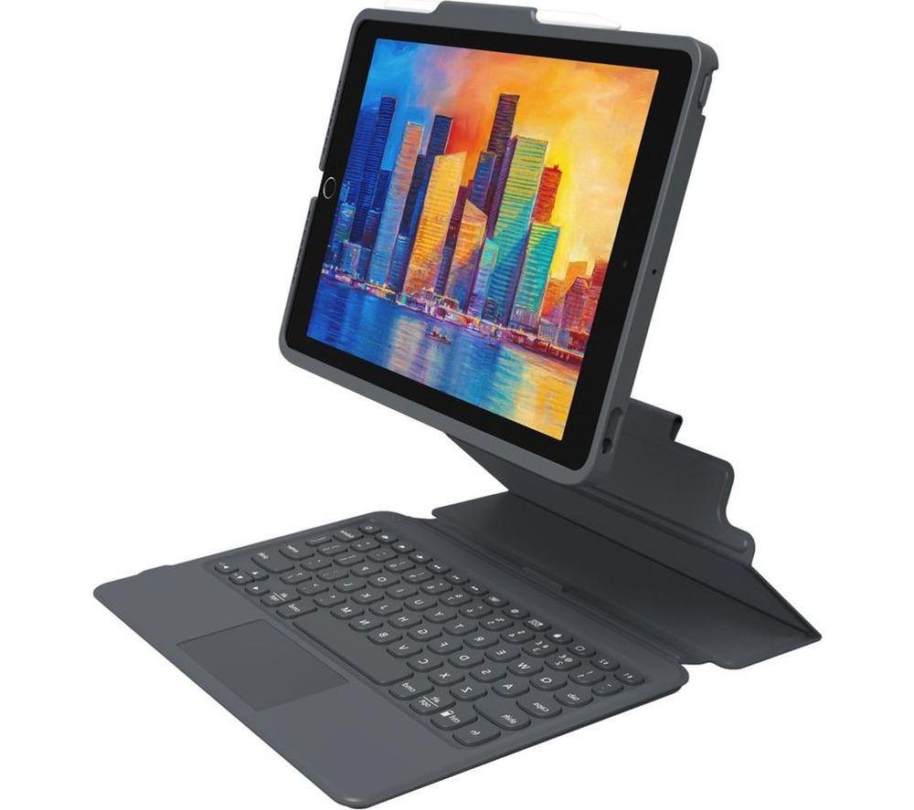Zagg Pro Keys Keyboard with Trackpad Compatible with iPad 10.2 (gen. 7,8 & 9), (English)