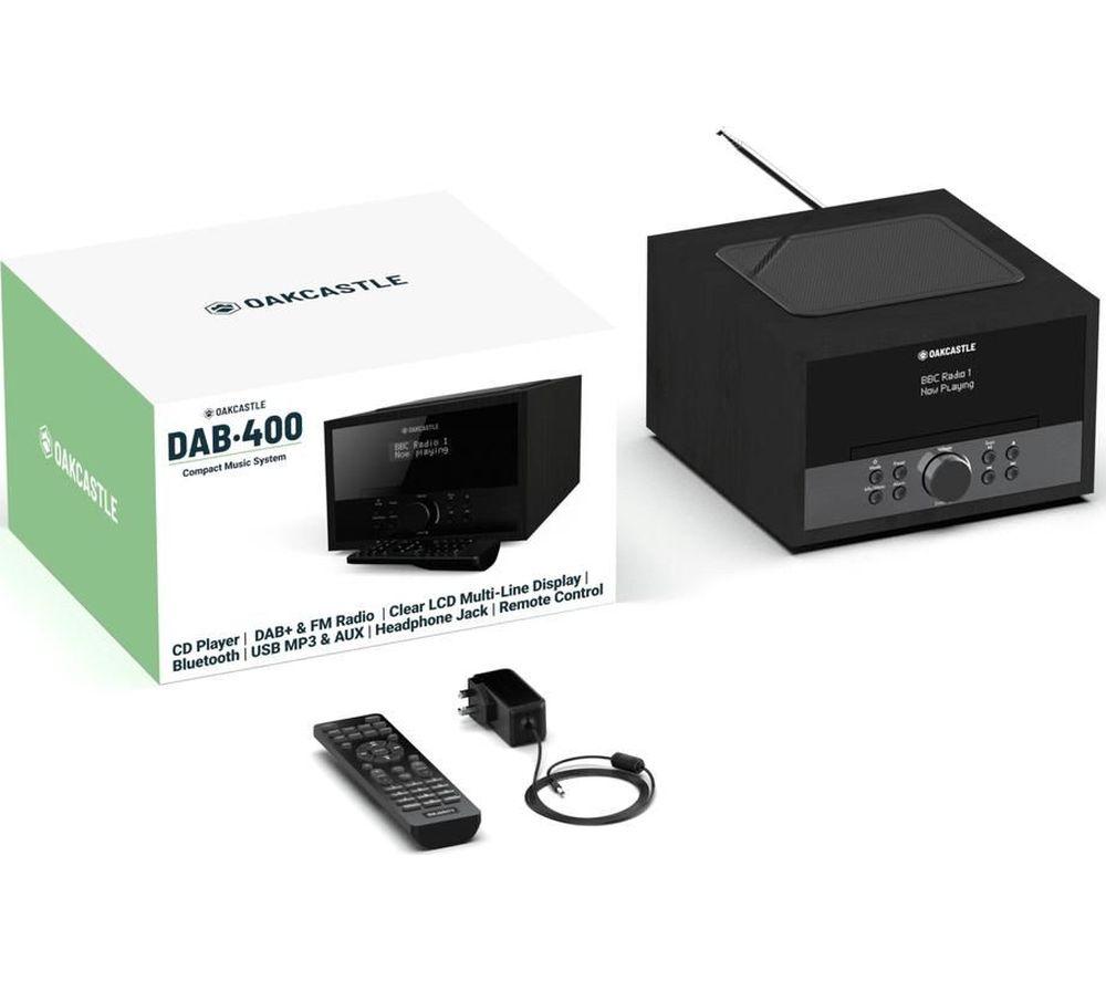 OAKCASTLE DAB400 DAB+/FM Bluetooth Radio - Black image number 6 of 6