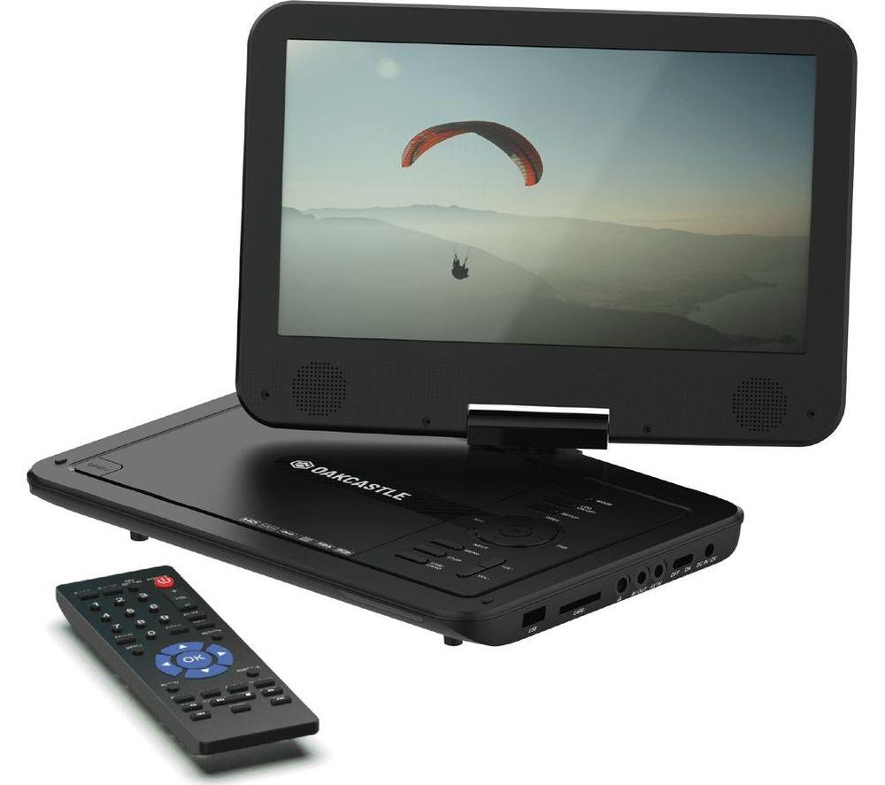 Oakcastle DVD120 Portable DVD Player - Black, Black