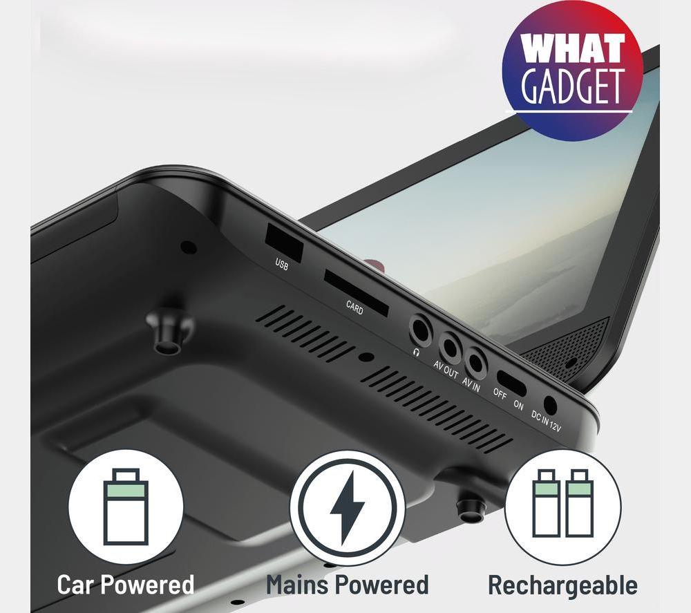 OAKCASTLE DVD120 Portable DVD Player - Black image number 4 of 10