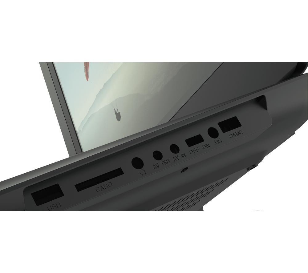 OAKCASTLE DVD175 Portable DVD Player - Black image number 3 of 6