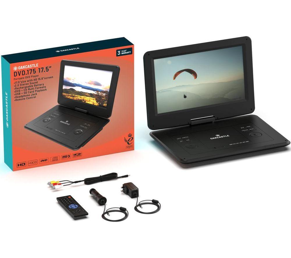 OAKCASTLE DVD175 Portable DVD Player - Black image number 6 of 6