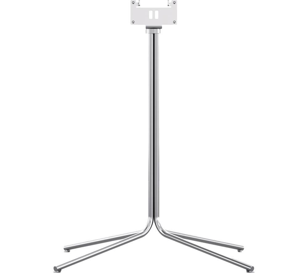 Loewe Floor Stand C TV Stand with Bracket - Chrome, Silver/Grey