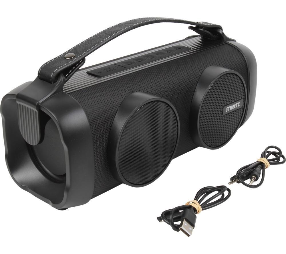 STREETZ B-100 Boombox Bluetooth Speaker - Black image number 4 of 9