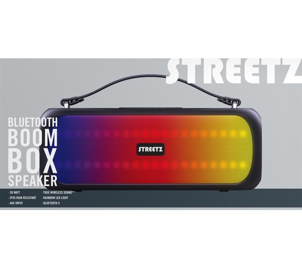 STREETZ CMB-110 Portable Bluetooth Speaker - Black image number 8 of 9