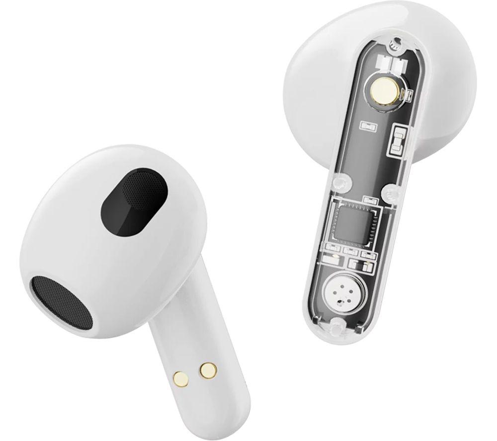 STREETZ T150 Wireless Bluetooth Earbuds - White, White