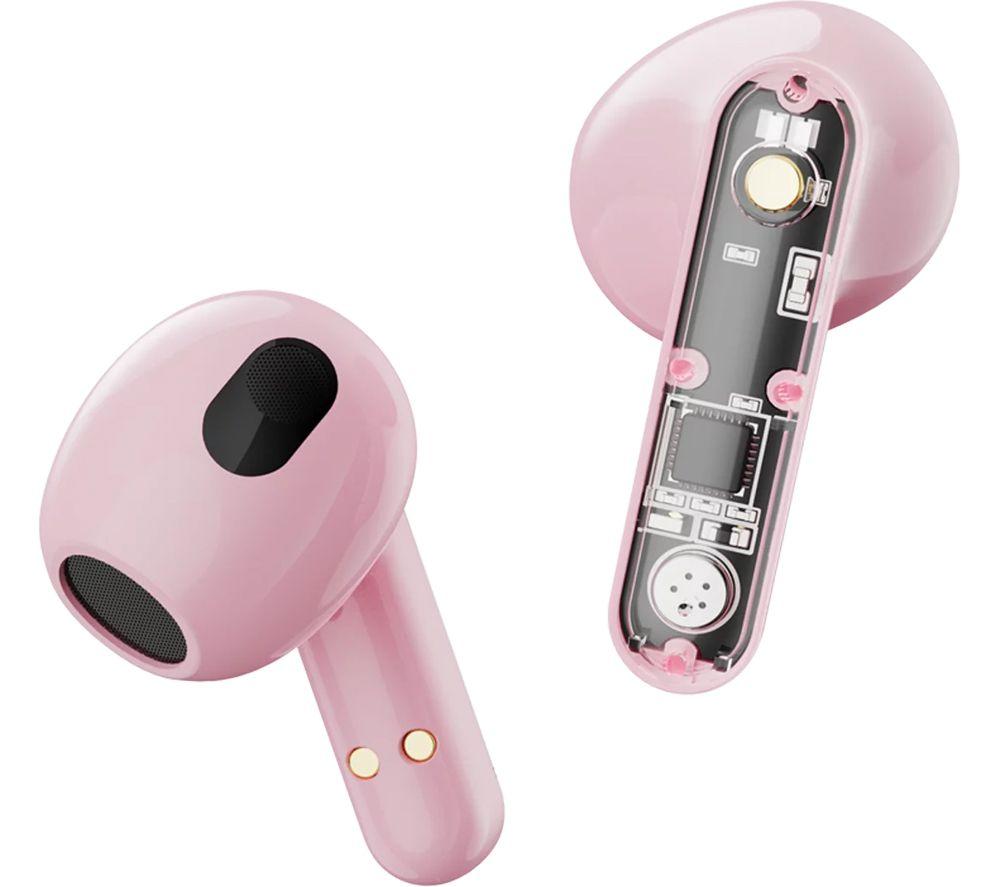 STREETZ T150 Wireless Bluetooth Earbuds - Pink, Pink