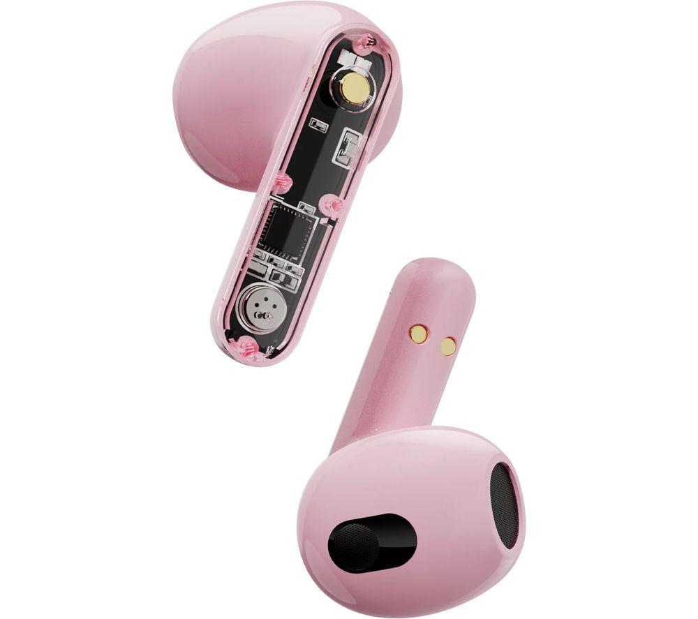 STREETZ T150 Wireless Bluetooth Earbuds - Pink image number 2 of 11