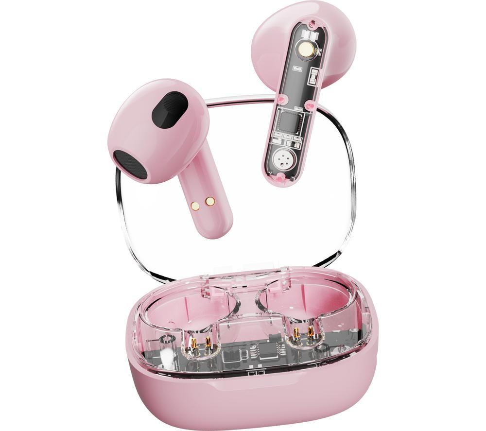 STREETZ T150 Wireless Bluetooth Earbuds - Pink image number 3 of 11