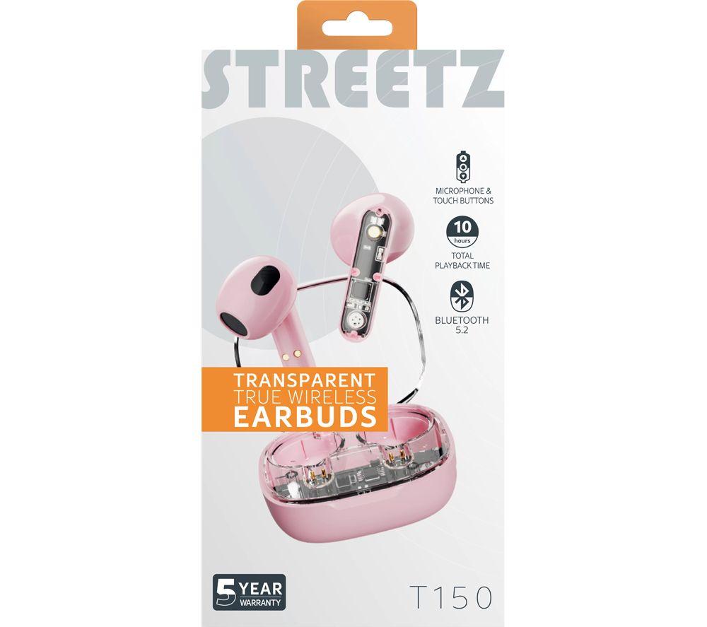 STREETZ T150 Wireless Bluetooth Earbuds - Pink image number 8 of 11