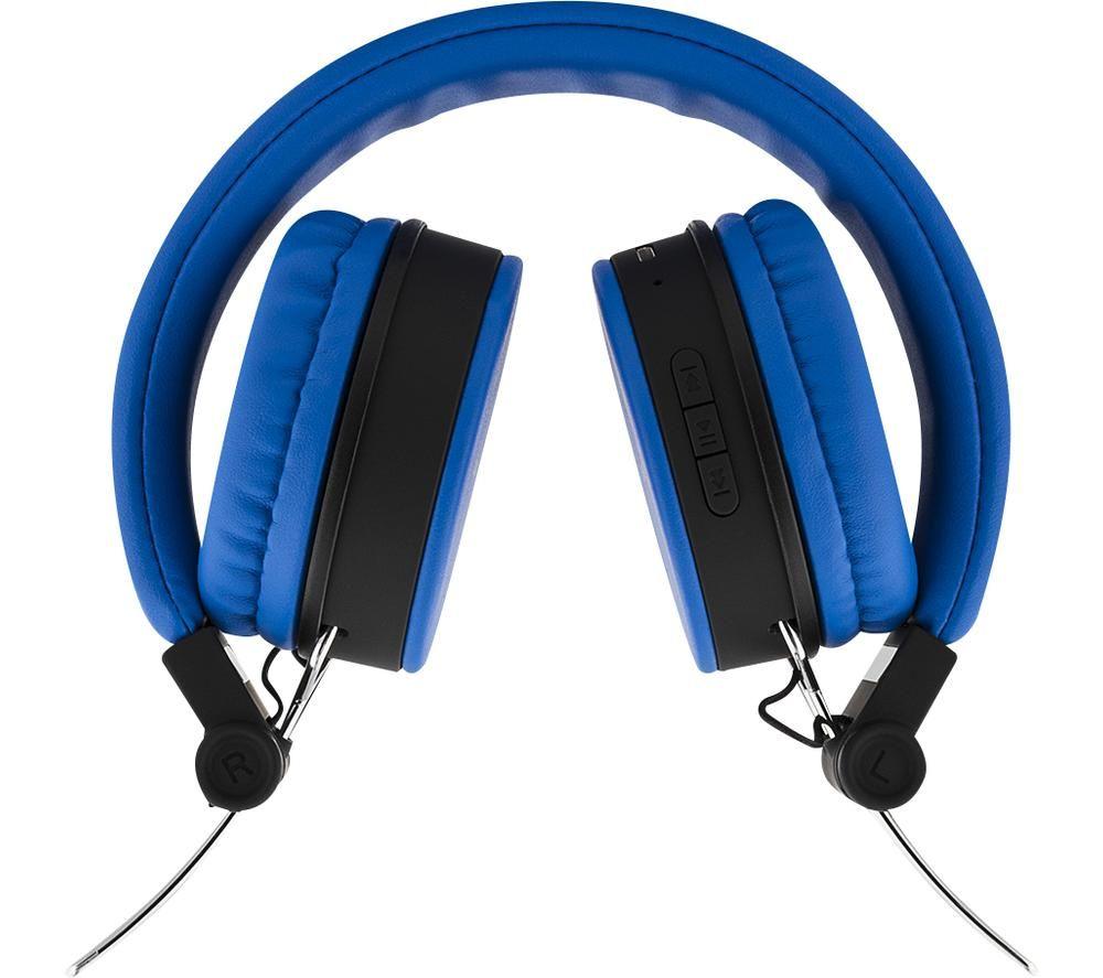STREETZ HL-BT401 Wireless Bluetooth Headphones - Blue image number 2 of 6