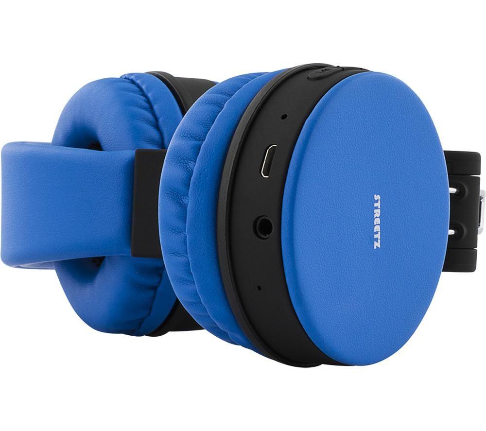 STREETZ HL-BT401 Wireless Bluetooth Headphones - Blue image number 3 of 6