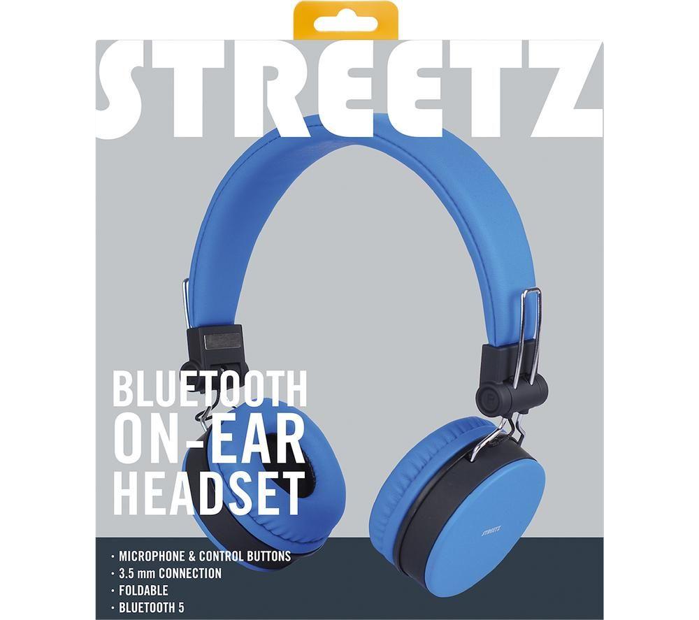 STREETZ HL-BT401 Wireless Bluetooth Headphones - Blue image number 6 of 6
