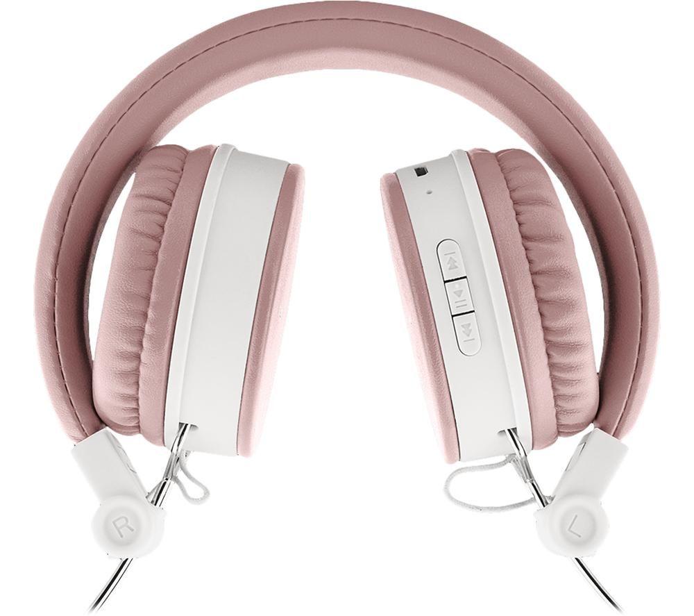 STREETZ HL-BT402 Wireless Bluetooth Headphones - Pink image number 6 of 6
