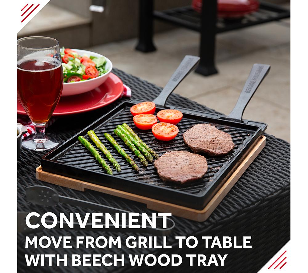 GEORGE FOREMAN GFDSG01 Dual Sided Griddle Plate - Black image number 10 of 11