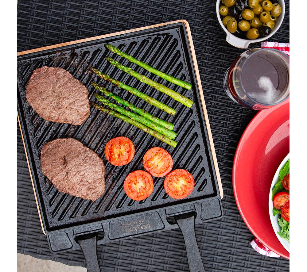 GEORGE FOREMAN GFDSG01 Dual Sided Griddle Plate - Black image number 11 of 11