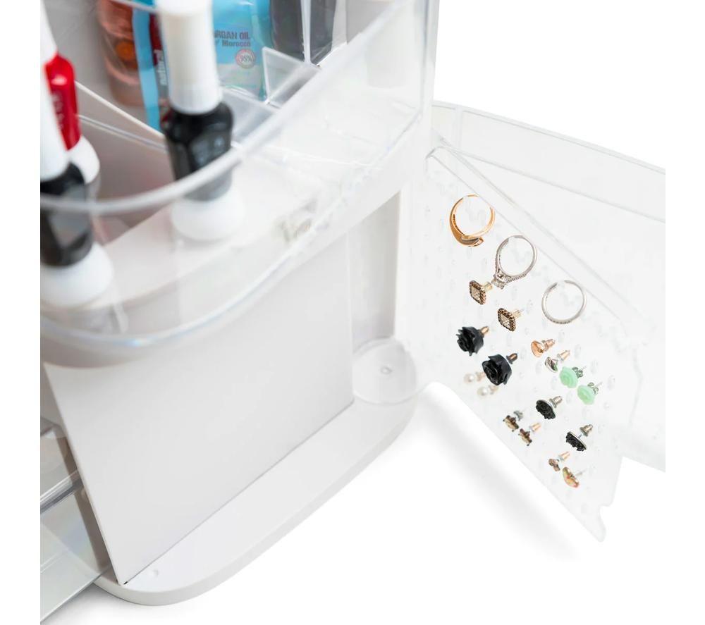 RIO Ultimate Beauty Box Organiser with Dimmable Mirror - Clear image number 8 of 13